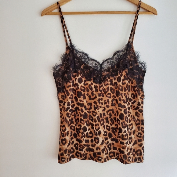 ZARA TRAFALUC Lace Cami Leopard Print Size S - Picture 2 of 9